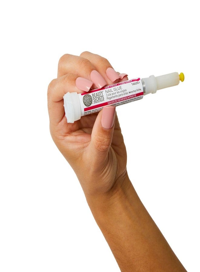 Beauty Secrets Drip & Clog Proof Nail Glue Bundled with Zebra Cushion Nail File Medium Coarse 180/100 Grit (2 Pack) by Beauty Secrets - Image 5